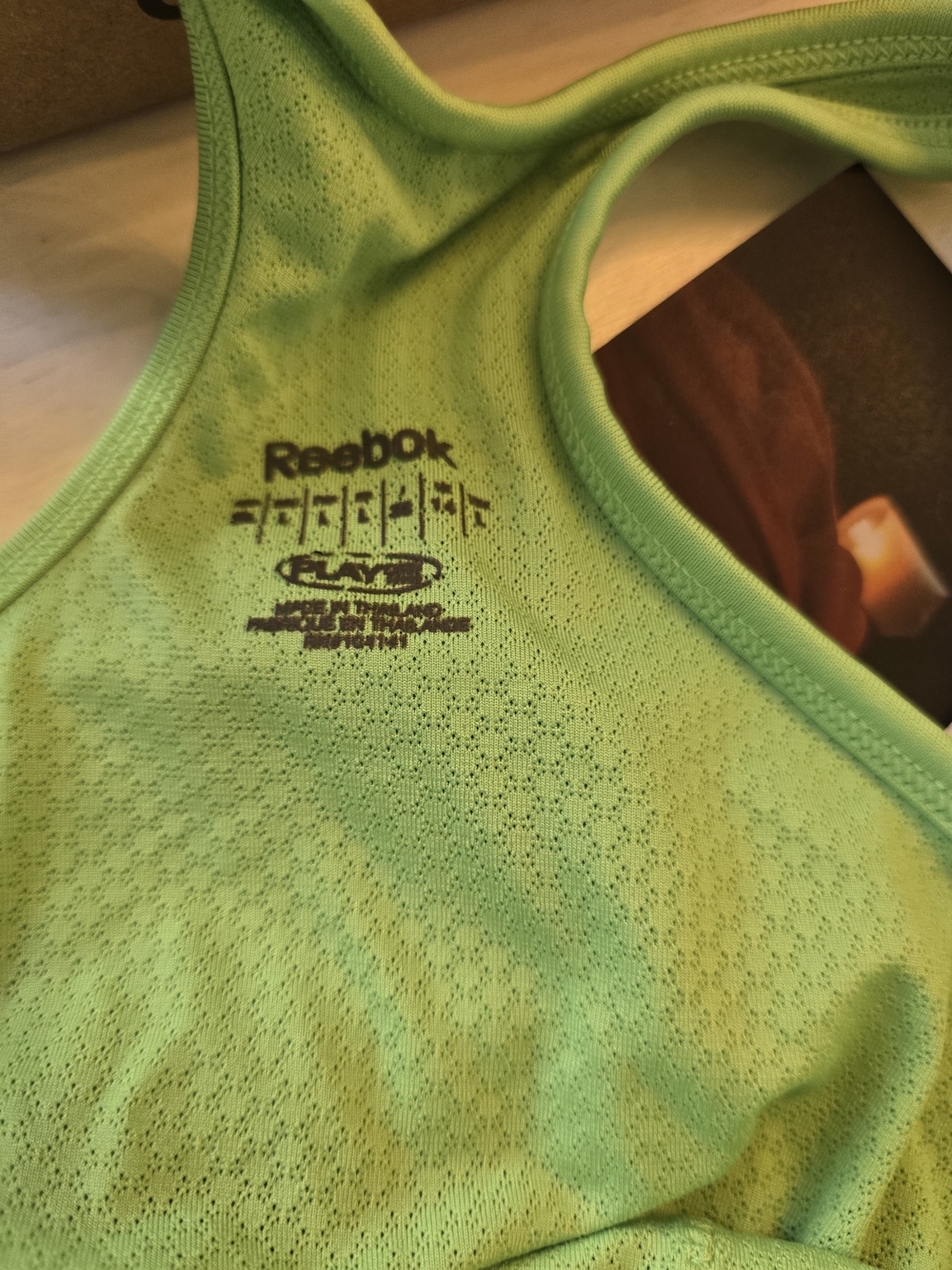 Reebok Neon Green Racerback Performance Tank - Picture 3 of 3